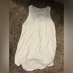 Lululemon gray open back tie tank